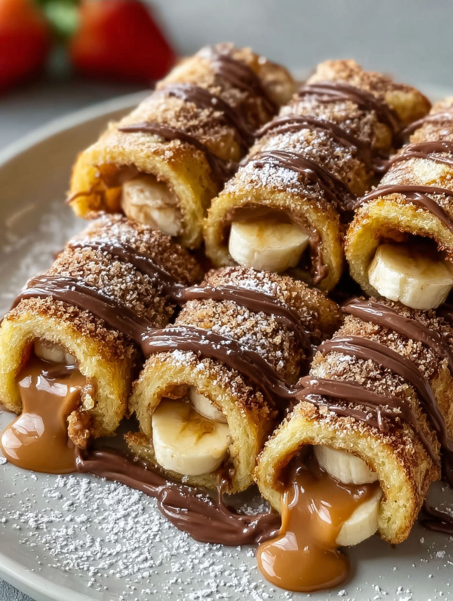 Peanut butter cup french toast rolls.