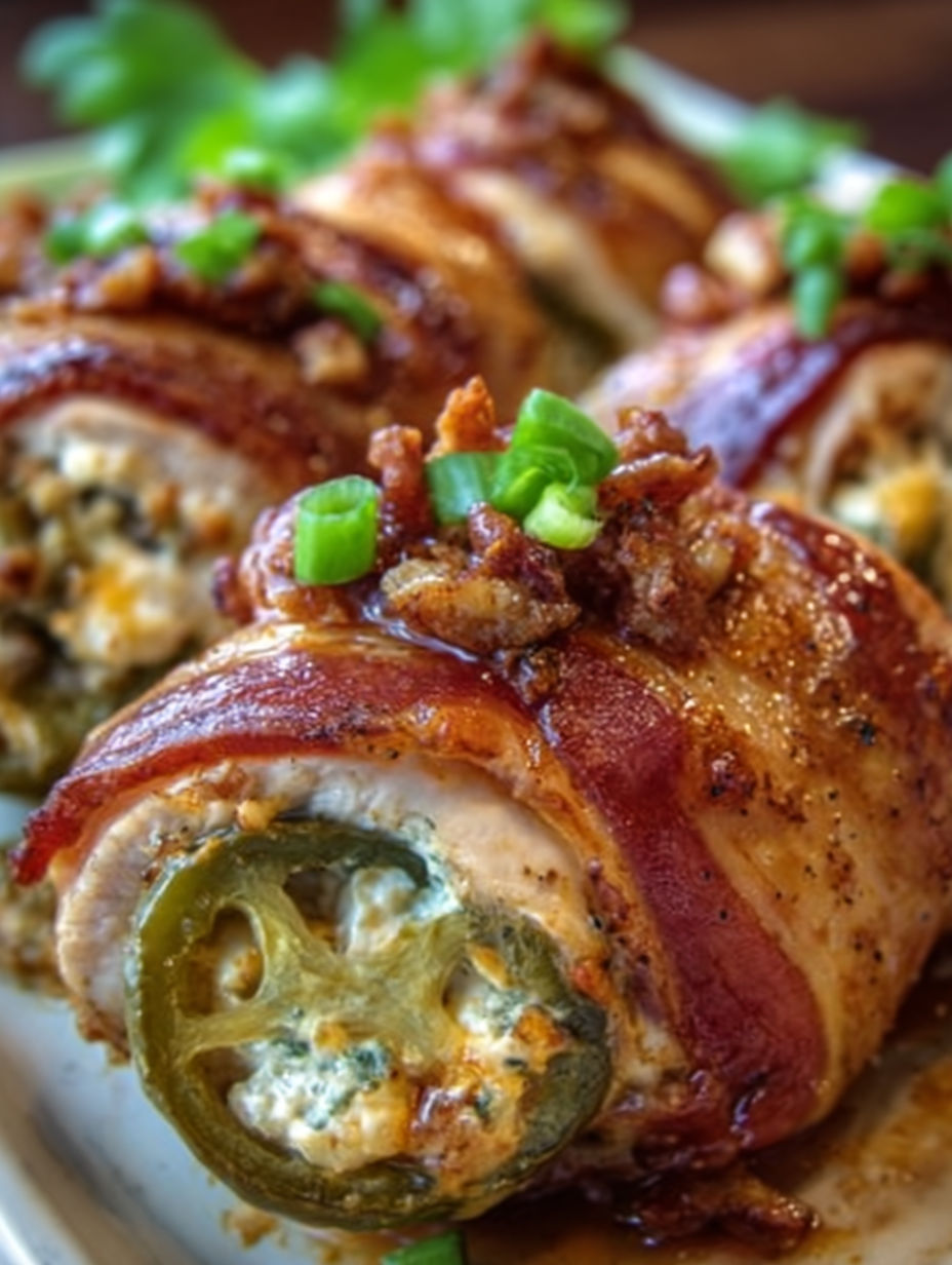 Smoked jalapeno popper chicken bombs.