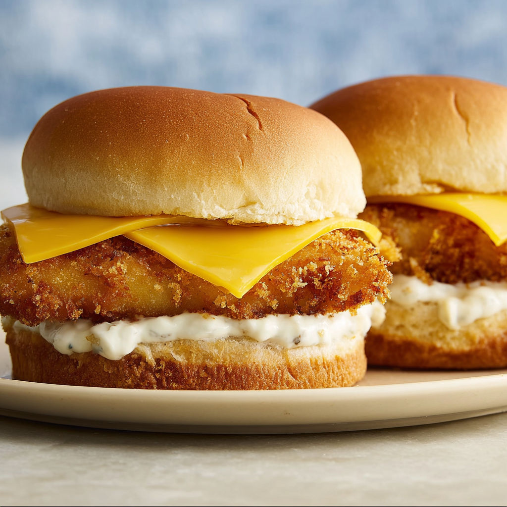 Two McDonald's Filet-O-Fish sandwiches.