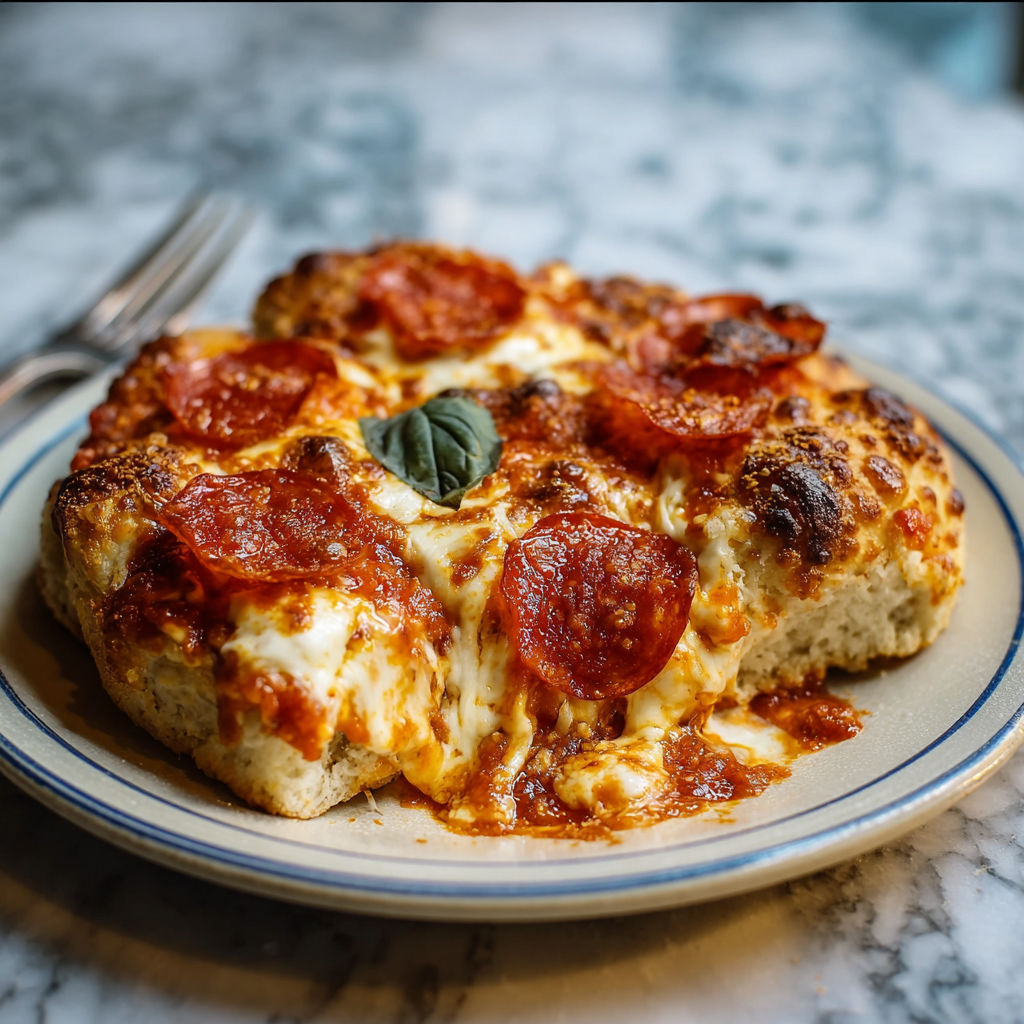 A slice of pizza with pepperoni and cheese on a plate.