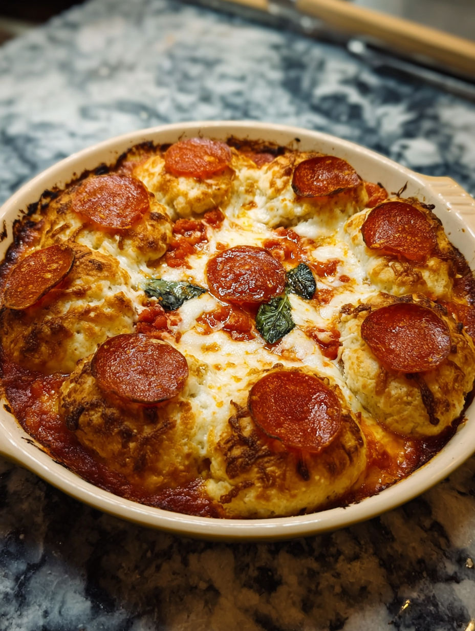 A delicious pizza with pepperoni and cheese.