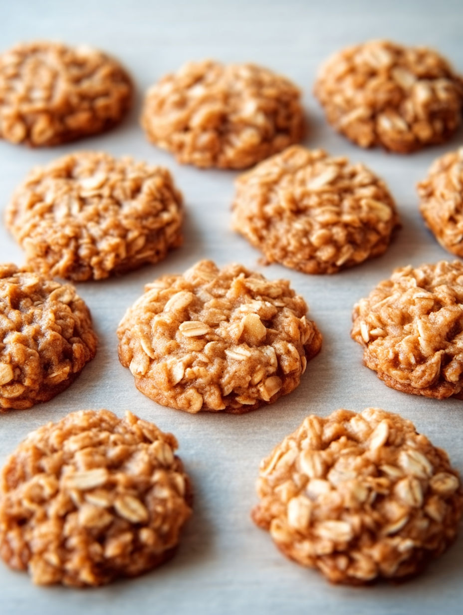 A tray of 4 ingredient applesauce cookies.