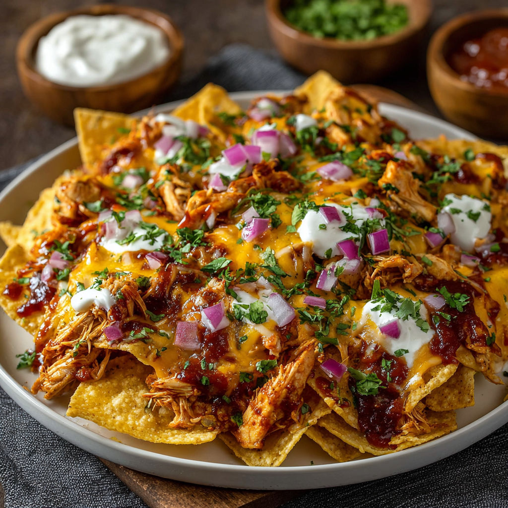A plate of BBQ chicken tacos.