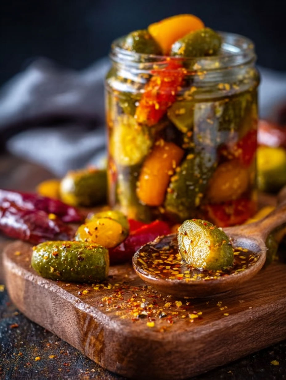 A jar of pickled possum poppers.
