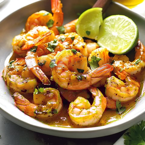 Shrimp in Turmeric-Lime Sauce