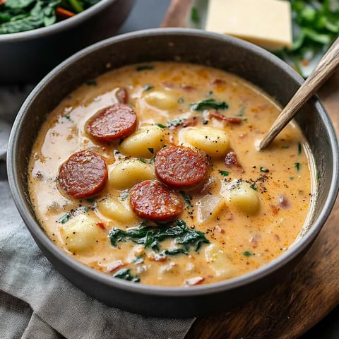 Kielbasa Gnocchi Soup