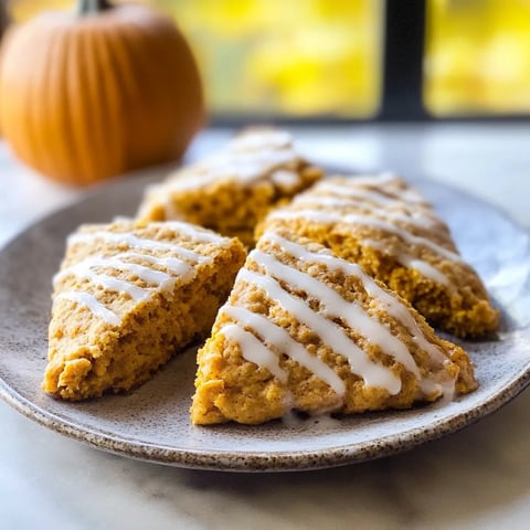 Pumpkin Scones with Maple Glaze recipe