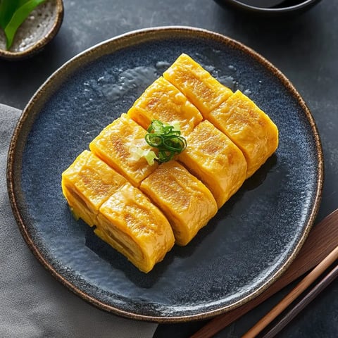 Tamagoyaki the rolled egg omelet