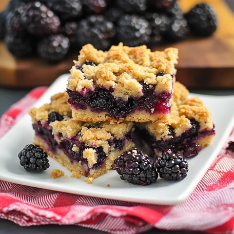 Blackberry Crumb Bars Recipe