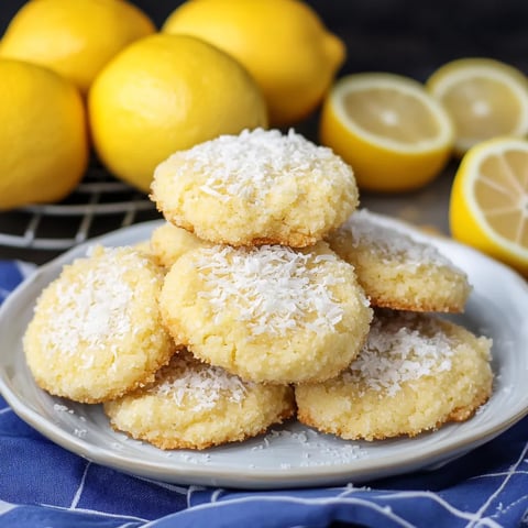 Lemon Coconut Sugar Cookies