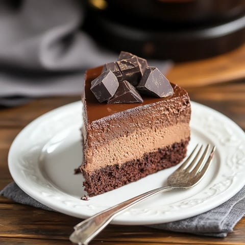 Bourbon Chocolate Mousse Cake