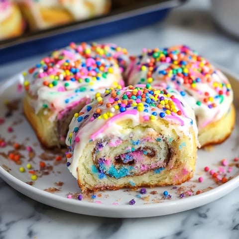Overnight Funfetti Cinnamon Rolls