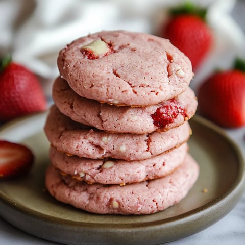 Vegan Strawberry Cheesecake Cookies