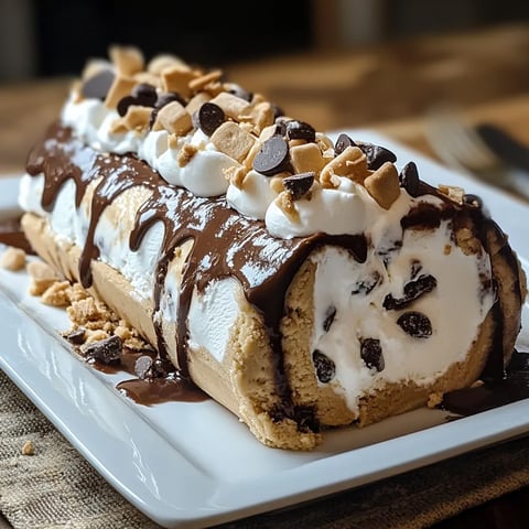 Smores Explosion Cookie Dough Ice Cream Roll: A Sweet Delight