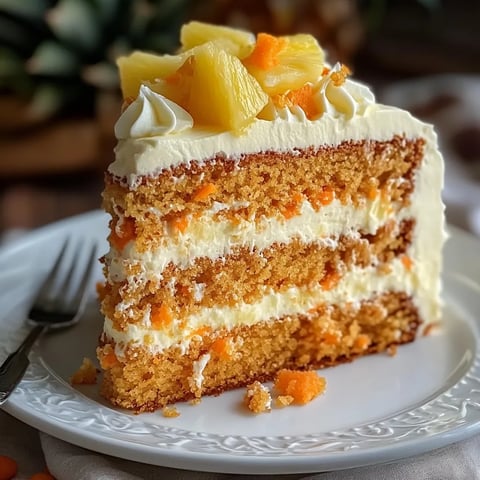 Hawaiian Pineapple Carrot Cream Cake