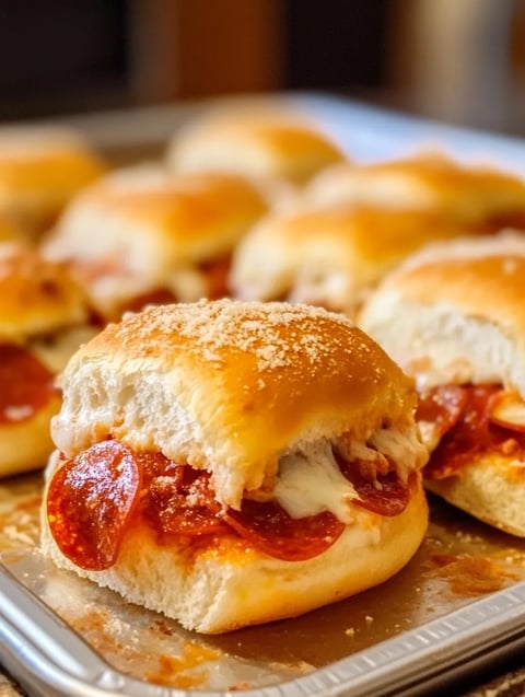 Pepperoni Pizza Sliders