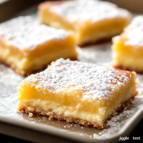 A plate of cake with powdered sugar on top.