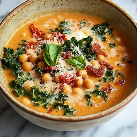 A bowl of soup with vegetables and cheese.