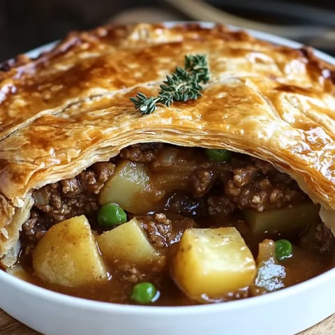 A pie with a green topping.