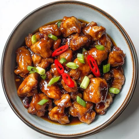 A plate of chicken with peppers and onions.