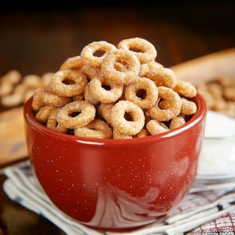 A bowl of cereal with a spoon in it.