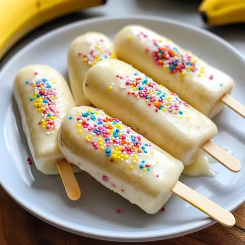A plate of frozen desserts with sprinkles.