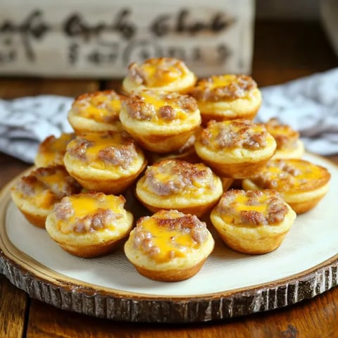 A stack of mini pizzas with cheese and bacon.