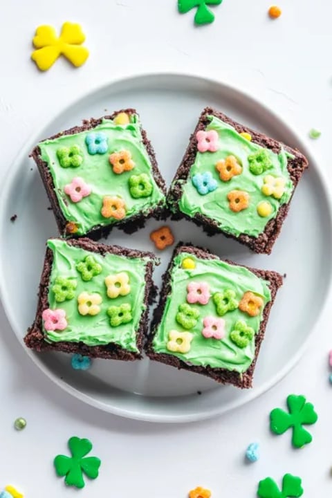 Lucky Charms Marshmallow Brownies