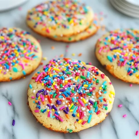 A plate of colorful sprinkle cookies.