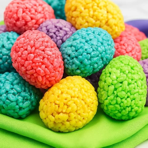 A colorful assortment of eggs.