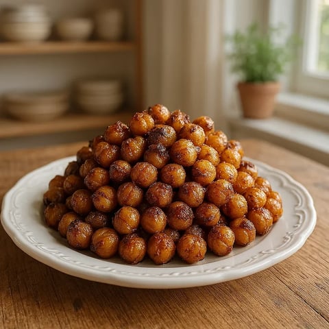 A plate of food on a table.