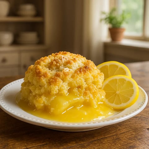A plate of food with a lemon wedge on it.