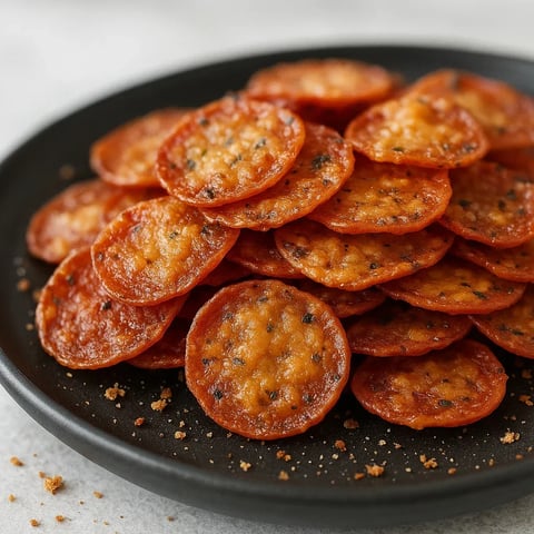 A plate of pepperoni slices.