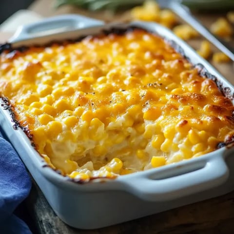 A dish of corn on the cob with cheese.