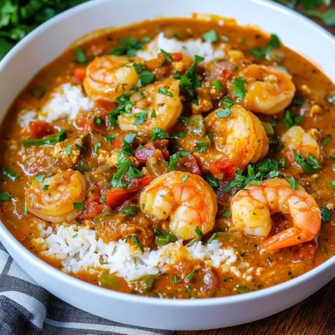 A bowl of shrimp and rice.