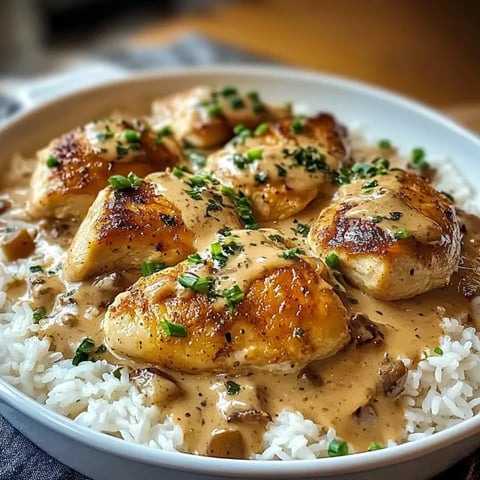 A plate of food with rice and chicken.