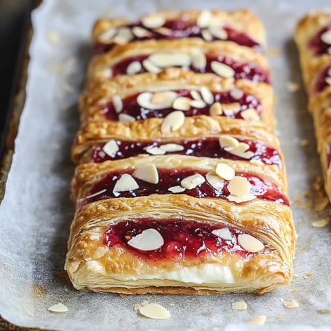 A tray of pastries with jelly and nuts.
