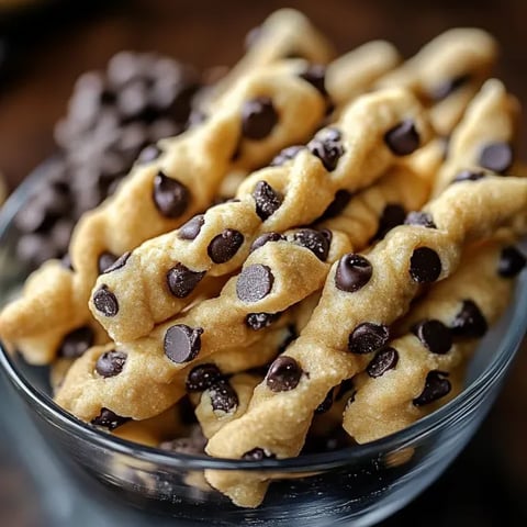 A bowl of chocolate chip cookies.