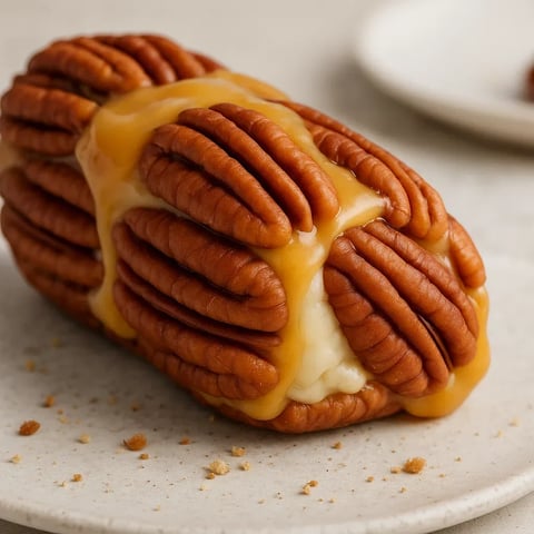 A piece of food on a plate.