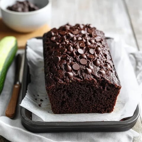 A chocolate cake with chocolate chips on top.