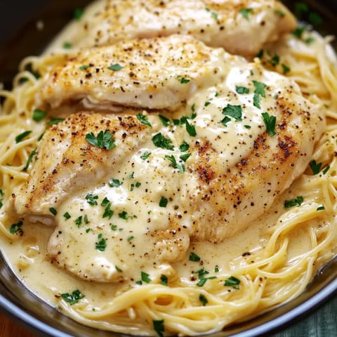 A bowl of chicken and pasta.