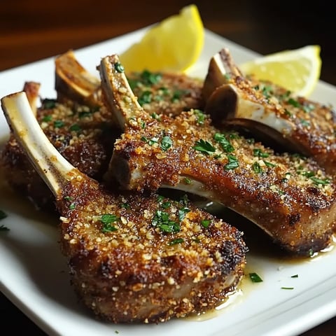Garlic Parmesan Fried Lamb Chops