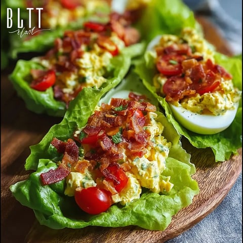 BLT Egg Salad Lettuce Wraps