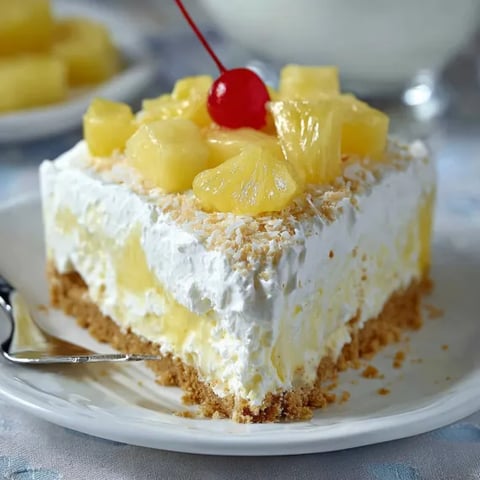 A slice of pineapple upside down cake.