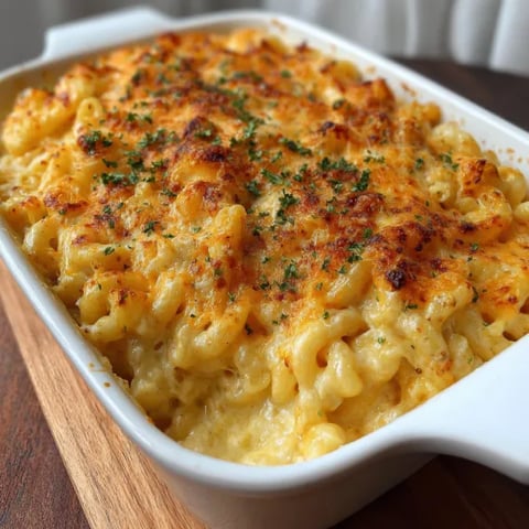 A white bowl with macaroni and cheese.