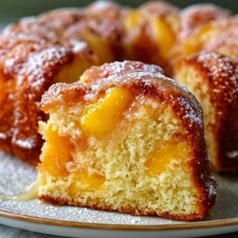 A plate of cake with powdered sugar on it.