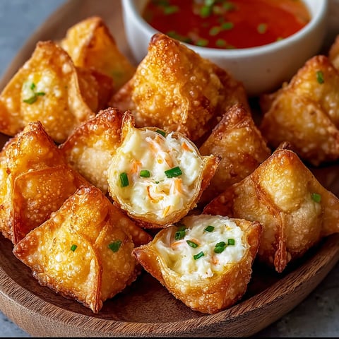 A plate of crab rangoon bombs.