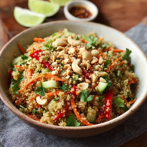 A bowl of Thai Quinoa Crunch Salad.