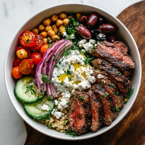 A bowl of food with meat, vegetables, and cheese.