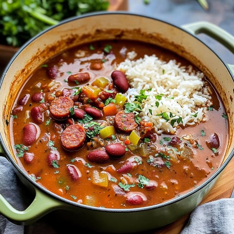 A bowl of red beans and rice.